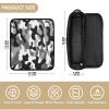 FRODOTGV 2-in-1 Curling Iron Travel Case with Heat-Resistant Mat, Zipper, Large Capacity, Camouflage Black/White view 4