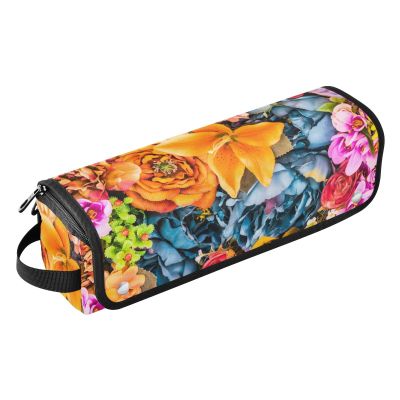 FRODOTGV Hot Hair Tools Travel Bag, Waterproof, Flat Curling Iron Travel Organizer for Women, for Curling Irons, Flat Irons, Hair Volumizers, Floral Vintage Effect