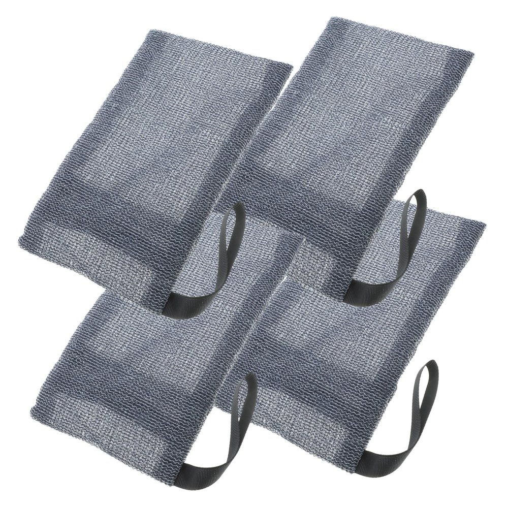 IWOWHERO Nylon Soap Bags, Space-Saving and Versatile, 4-Piece Set with Hanging Loops for Shower and Travel