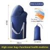 Bieqiair Portable Folding Foot Bath Bucket, Gray view 2
