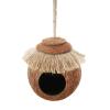 Coconut Shell Nest with Woven Rope view 1