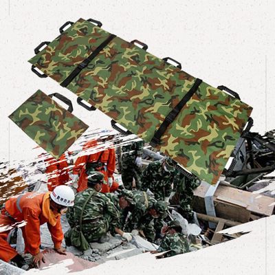 KUANGGE Foldable Patient Transfer Stretcher with 12 Handles