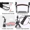 Aluminum Rollator for Seniors, Foldable Walker and Shopping Cart with Seat and Hand Brake, Narrow Walking Frame with Star Design view 2