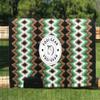 EQUIGEAR Western Show Horse Saddle Blanket, New Zealand Wool, Western Design, Handmade, Sensor Flex (Adjustable), BA17 (34" x 40") view 1