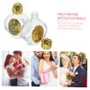PRETYZOOM 2-Piece Elegant Gold-Colored Glass Holy Water Bottles view 4