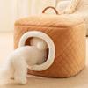 GENPICONG Removable Enclosed Pet Cave, Dog House and Cat Bed view 2