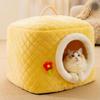 GENPICONG Removable Enclosed Pet Cave, Dog House and Cat Bed view 4