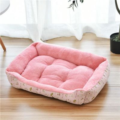 GENPICONG Small Dog House, Washable Teddy Pet Bed for Medium/Large Dogs or Multiple Pets