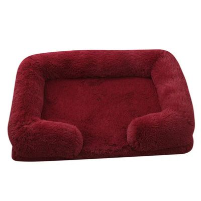 GENPICONG Winter Rectangular Large Dog Bed, Washable Plush Pet Cushion for Dogs and Cats