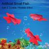Aquarium Decoration, Funny Artificial Small Fish from Silicone, Aquarium Ornament (No. 5 Red Goldfish) view 2