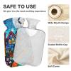 Halloween Town Street Festive Blue Hot Water Bottle with Velvet Cover, Hot Water Bag for Menstrual Cramps, 2 L view 4