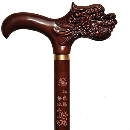 ALDDPWE Walking Stick for Men and Women, Wooden Cane, Gift for Older Men, "Keep It in Mind"