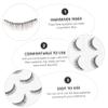 IWOWHERO Reusable False Eyelashes, Black, 5 Pairs, Natural and Thick view 3
