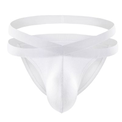JUZILO Men's Stretch Breathable Thong, Low-Waist G-String