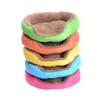 BUGUUYO Round Blue Pet Bed, Cozy Cotton Dog Cushion view 3