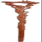 Pear Wood Walking Stick with Carved Head Handle, 93 × 12 cm