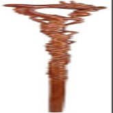 Pear Wood Walking Stick with Carved Head Handle, 93 × 12 cm