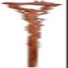 Pear Wood Walking Stick with Carved Head Handle, 93 × 12 cm view 1