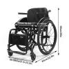 Sports Wheelchair, Portable Folding Aluminum Wheelchair, Self-Propelled, 100 kg Capacity view 2