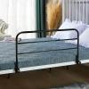 zjsm Adjustable Bed Rail for Older Adults, Clip-On Safety Rail with Grab Handle, Black, 80 x 40 cm view 1