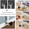 zjsm Adjustable Bed Rail for Older Adults, Clip-On Safety Rail with Grab Handle, Black, 80 x 40 cm view 3