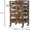 GQQDDD Retro Salon Trolley with 4 Pull-Out Gold Drawers, 90 × 33 × 37 cm, Color A view 2