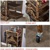 GQQDDD Retro Salon Trolley with 4 Pull-Out Gold Drawers, 90 × 33 × 37 cm, Color A view 4