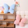 Ueiwffzo Butterfly Pillow Cuddly Pillow for Kids, Aesthetic Decorative Pillow for Bedroom (Blue) view 2