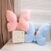 Ueiwffzo Butterfly Pillow Cuddly Pillow for Kids, Aesthetic Decorative Pillow for Bedroom (Blue) view 3