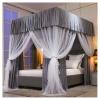 Princess Bed Canopy with Stand, King Size, Mosquito Net Curtains, 1.5 x 2 m, Color B view 1