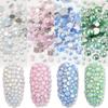 TPIONEER 3D Crystal Nail Art Rhinestones, Small Irregular Flat-Back Glass Beads in Wheel view 3