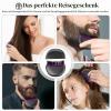 Cordless Rechargeable Mini Hair and Beard Straightener, 1,500 mAh, USB-C, Gray view 3