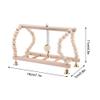 OKJHFD Wooden Climbing Swing Ladder for Birds and Hamsters view 2