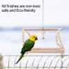 OKJHFD Wooden Climbing Swing Ladder for Birds and Hamsters view 3