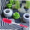IWOWHERO 360° Rotating Silicone Baby Bottle Brush with Handle and Cup view 2