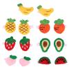 Cute Fruit Pattern Dog Hair Clips - 28 Pack view 1