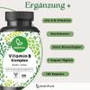evenPure High-Dose Vitamin B Complex, All 8 B Vitamins, 100 g B12 + Choline & Inositol, 180 Vegan Capsules, Made in Germany view 2