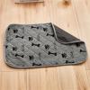 FANSU Reusable Puppy Training Pads, 2-Pack, Waterproof Washable Dog Pee Mats, Dark Gray Bone Print, 70 x 53 cm view 1