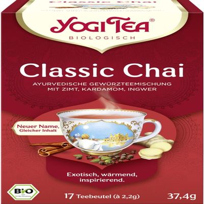 Yogi Tea Classic Chai Organic Spiced Tea, 12 x 37.40 g