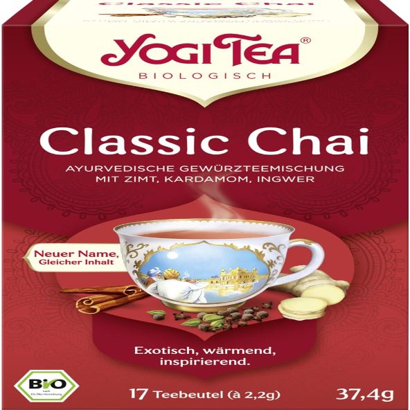 Yogi Tea Classic Chai Organic Spiced Tea, 12 x 37.40 g