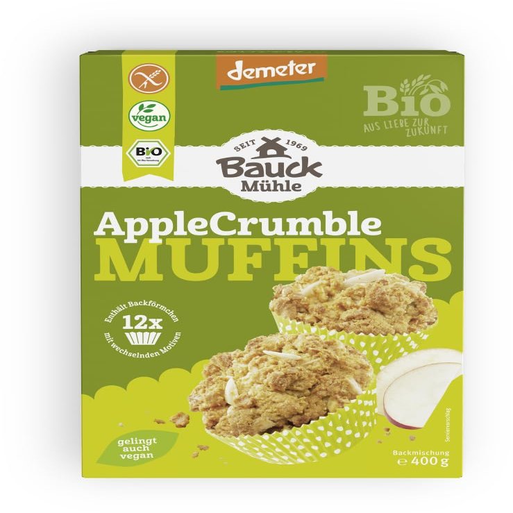 Demeter Gluten-Free Apple Crumble Muffins, 18 x 400 g