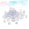 Artificial Resin Ice Cubes, 50 Pieces, Crystal Clear, Cube-Shaped, 30 view 3