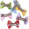 ADIASEN Handmade Printed Dog Hair Accessories with Bows, Flower Hair Clips for Puppies, Kittens, Cats, Teddy Bears, Yorkshire Terriers and Maltese, 5 Pieces view 2