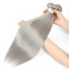 18-Inch Silver Brazilian Remy Human Hair Bundles with 13x4 Frontal and Closure view 3