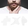 Beard Shaping Cards, Stylish Tool for At-Home Beard Grooming (White) view 2