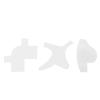 Beard Shaping Cards, Stylish Tool for At-Home Beard Grooming (White) view 3