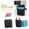 HOMSFOU Black Neoprene Protective Case for Wireless Speakers with Carry Handle and Accessory Compartments view 2