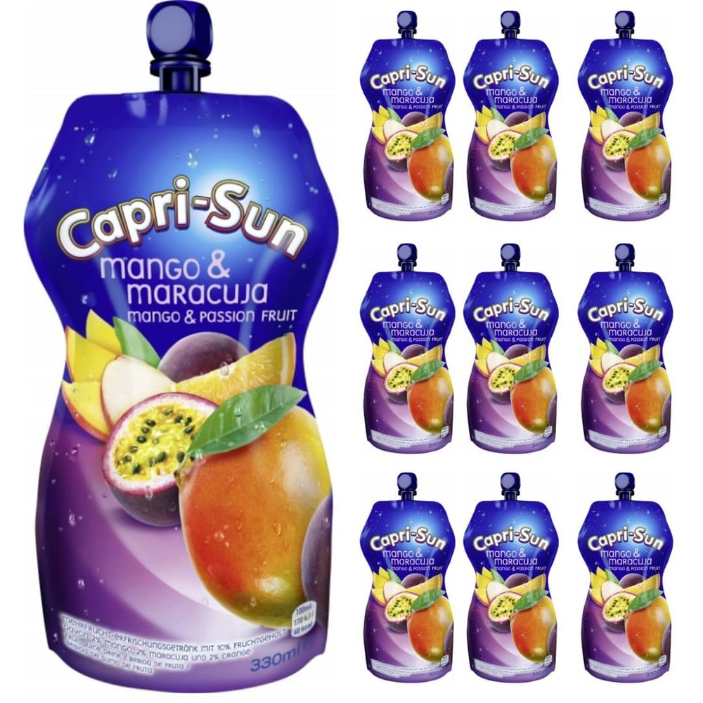 Mango & Passion Fruit Juice with Tropical Flavor, 330 ml x 10