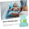 ibasenice Baby Bath Sponge Mat, Soft, Non-Slip, Machine Washable, for Bathing and Changing Newborns and Babies, Random Color view 2