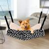 BESPORTBLE 2-Piece Breathable Reversible Cat Hammock Set for Cats and Small Dogs, Polka Dot and Zebra Designs view 3